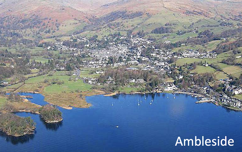 Ambleside from the air