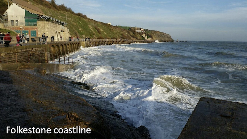 Folkestone coastline
