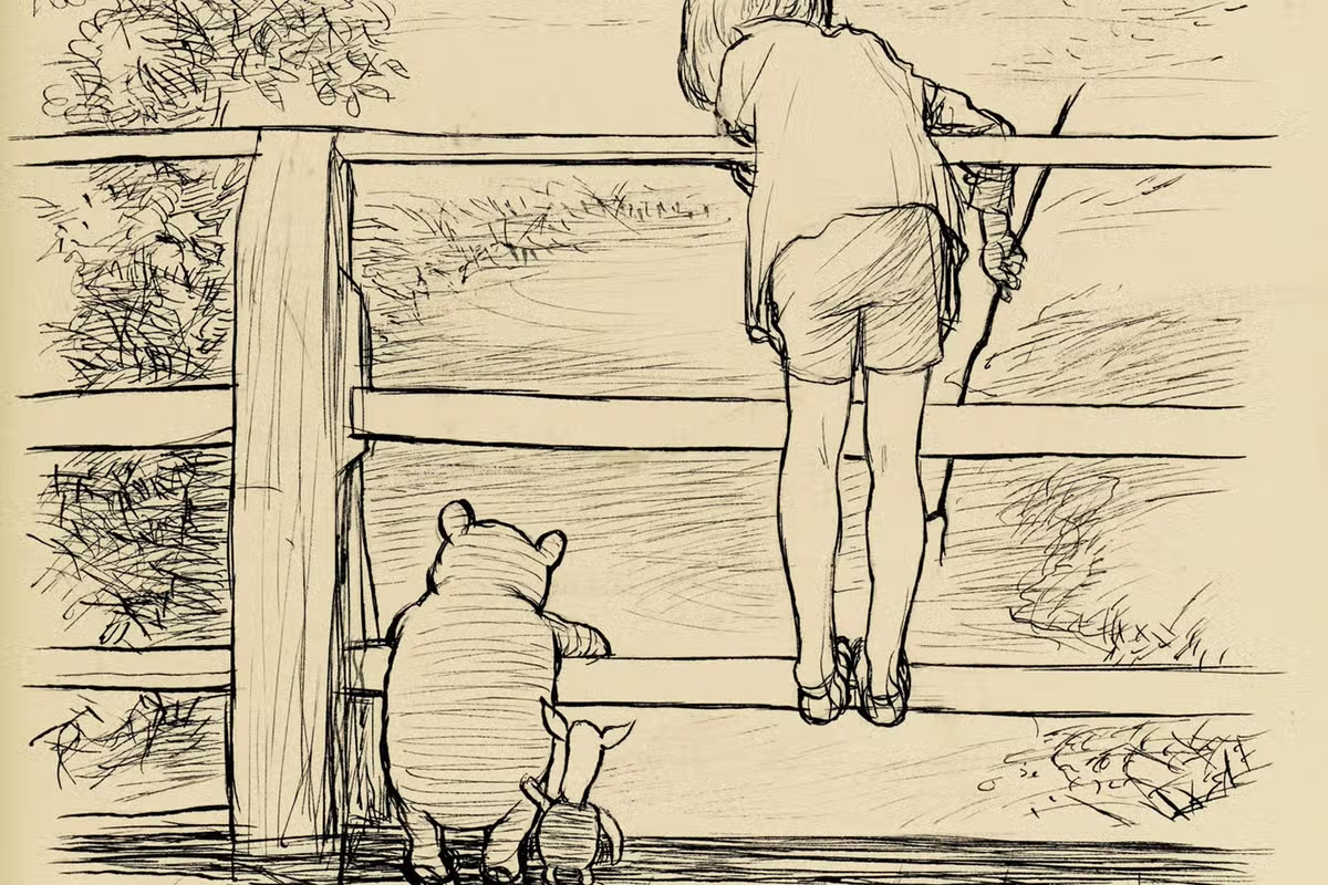 Shepard's image of Poohsticks