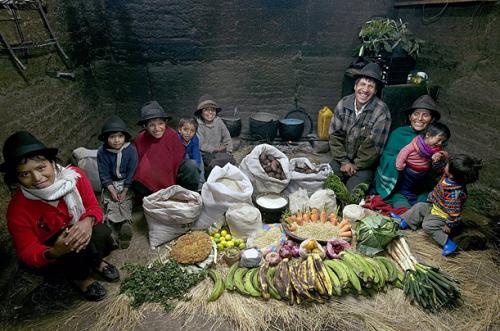 1 family's food for a week in Ecuador
