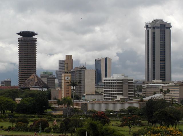 Urban skyline, Kenya (public domain)