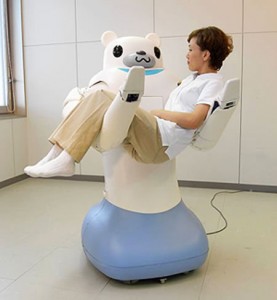 RIBA_robot_nurse RIBA robot nurse carries patient